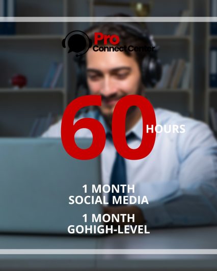 60 Telemarketing Hours & 1 Month Social Media + GHL