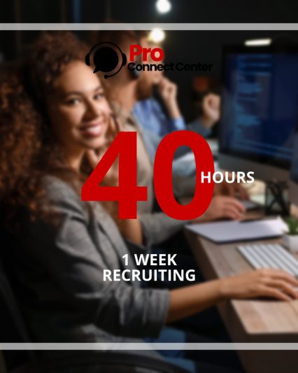 40 Telemarketing Hours + 1 Week Recruiting
