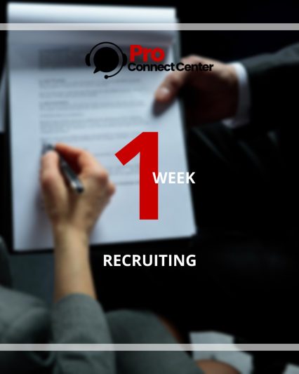 1 Week of recruiting